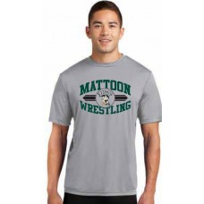 Competitor Tee  Silver Wrestling W/Kids